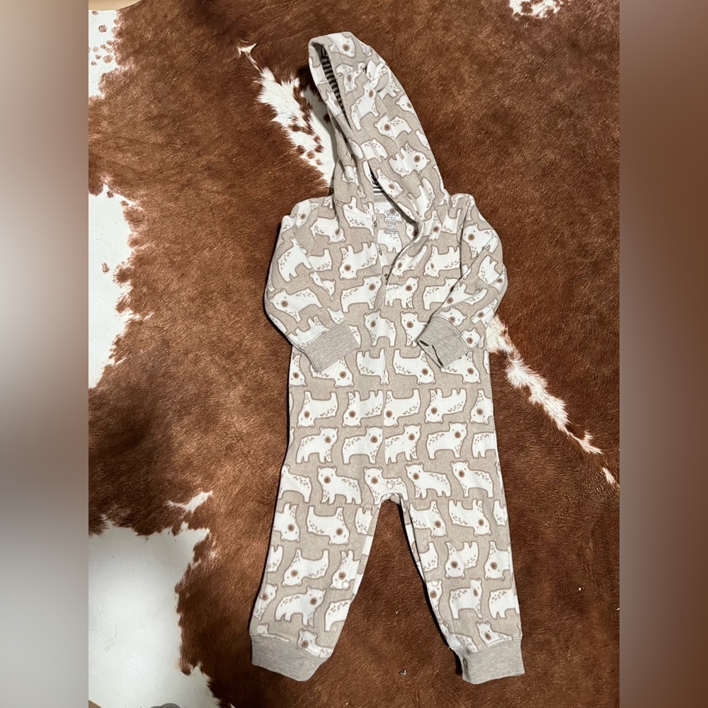 Carters 12 month Fleece One Piece Button Outfit